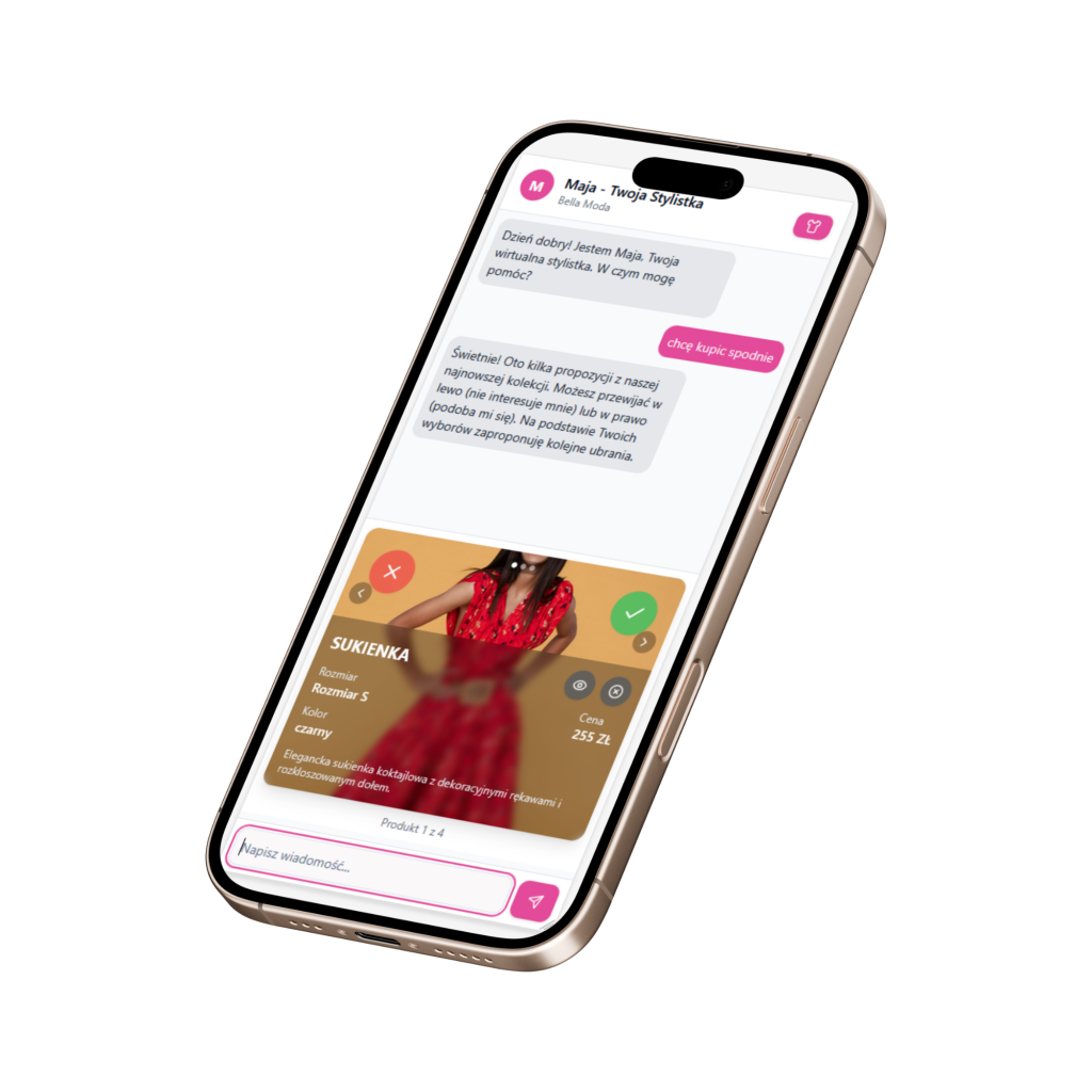 Agent Ai pomagający sprzedawać ubrania
